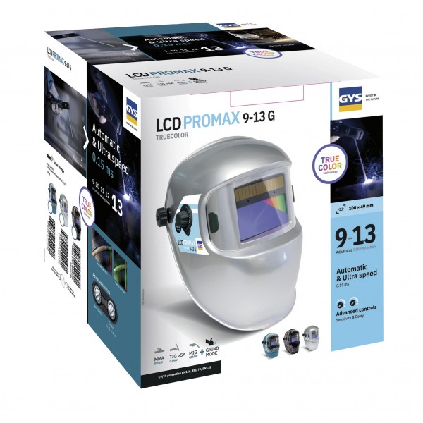 Сварочная маска GYS PROMAX 9-13 G TRUE COLOR